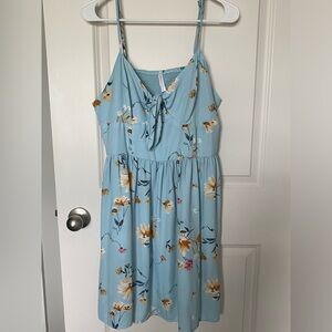 Xhilaration Blue Floral Dress
